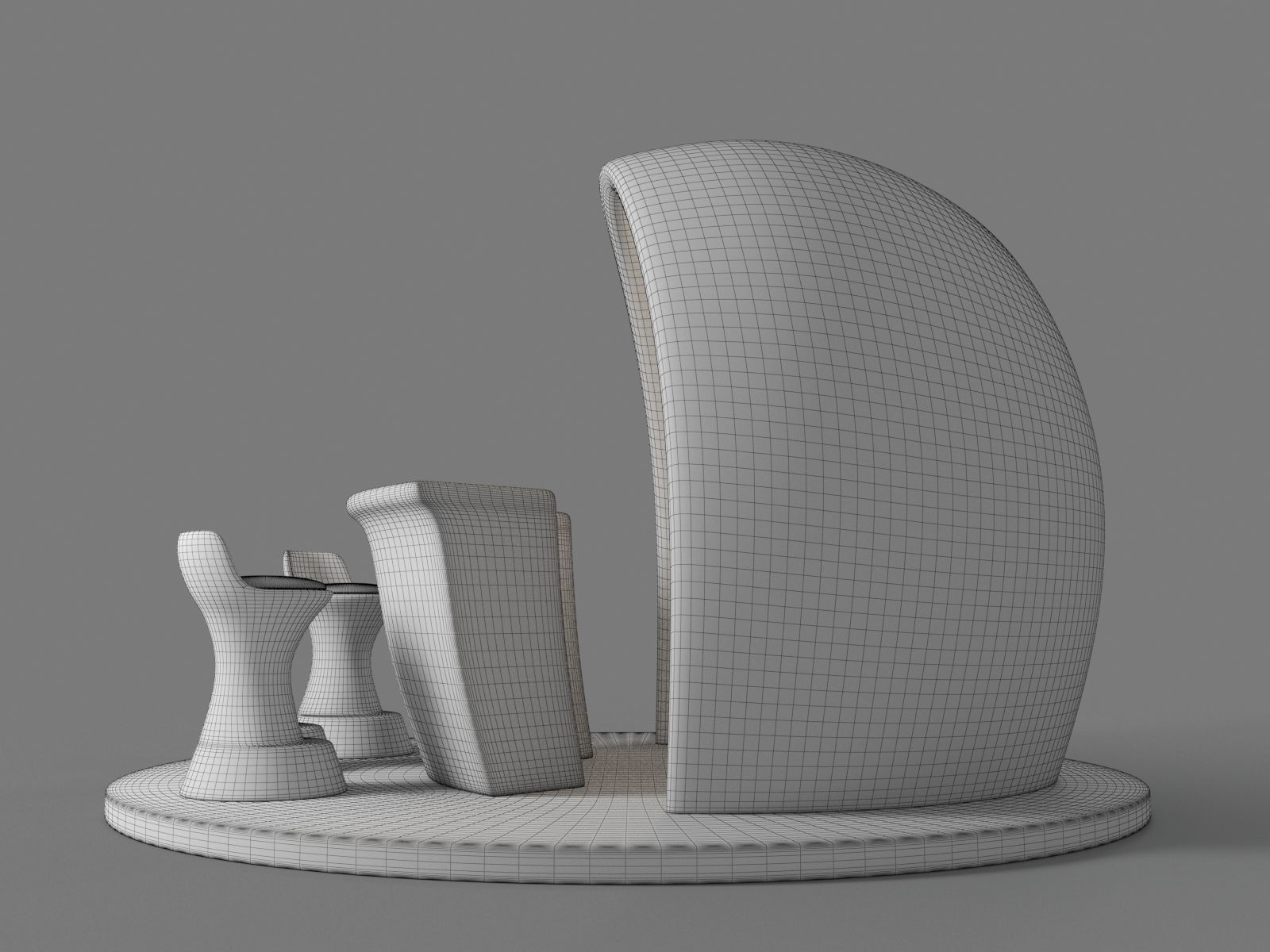 Coffee Booth Design For Shopping Malls 3D model_18