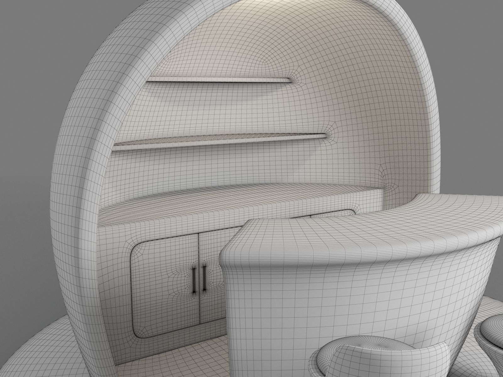 Coffee Booth Design For Shopping Malls 3D model_12