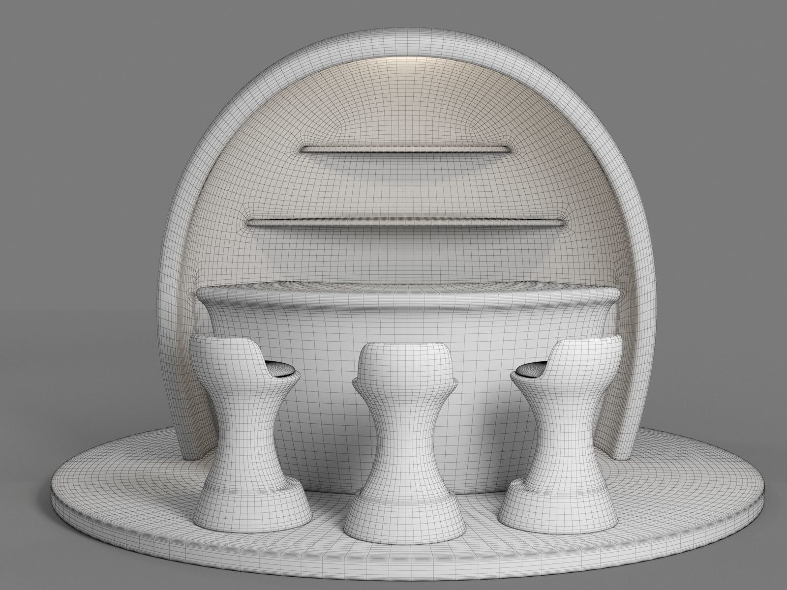 Coffee Booth Design For Shopping Malls 3D model_17