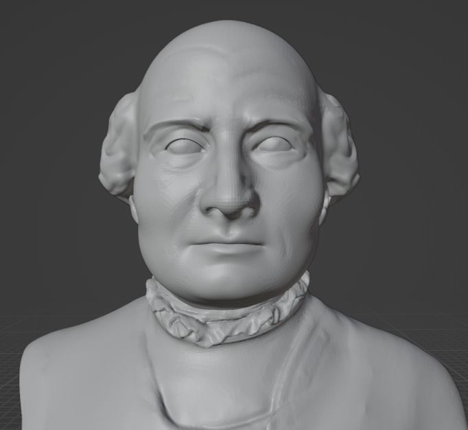 Paracelsus bust 3D print model_7