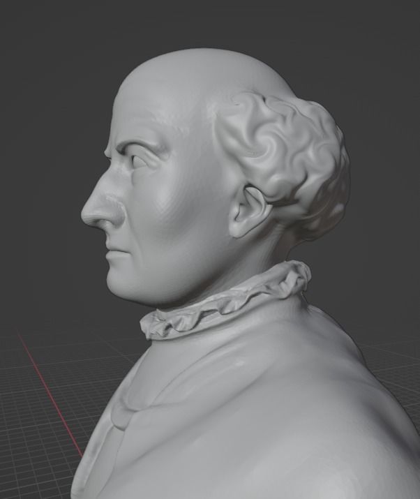 Paracelsus bust 3D print model_10