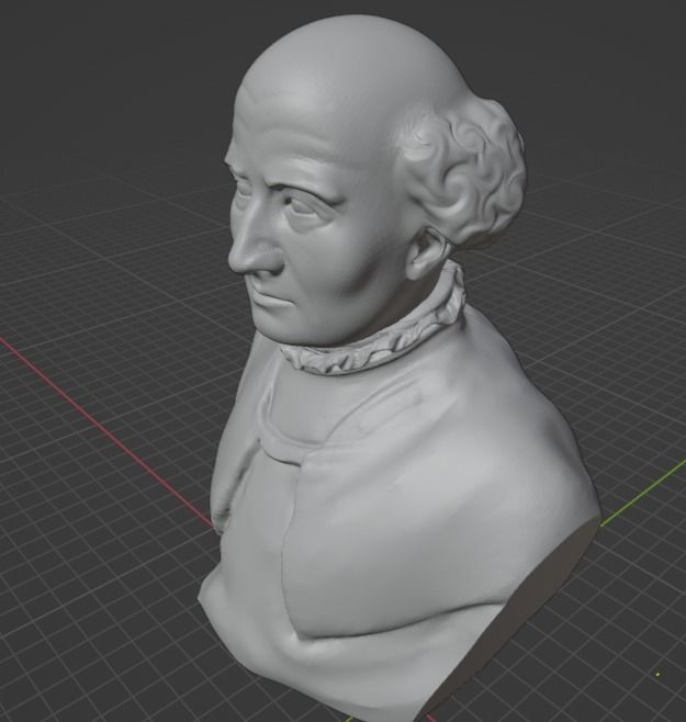 Paracelsus bust 3D print model_4