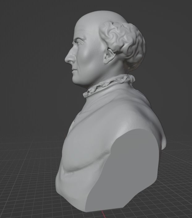 Paracelsus bust 3D print model_3