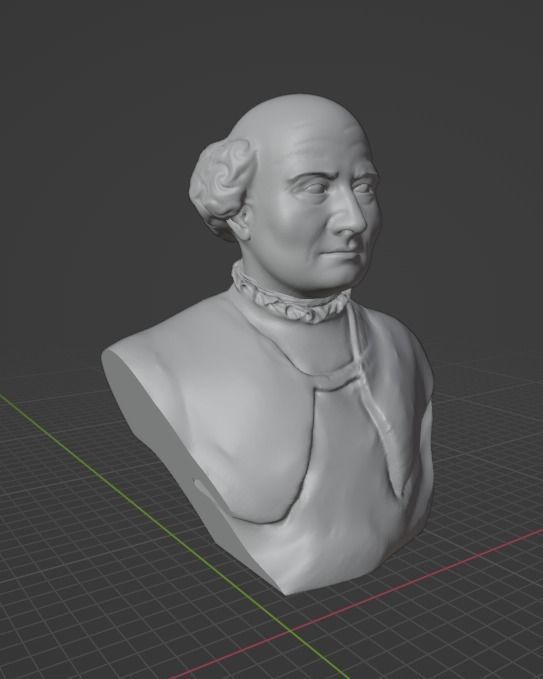 Paracelsus bust 3D print model_16