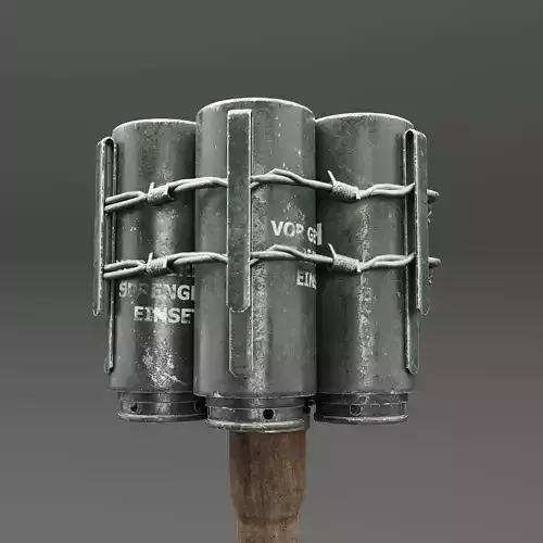 Anti-Tank Grenade shaded Maya