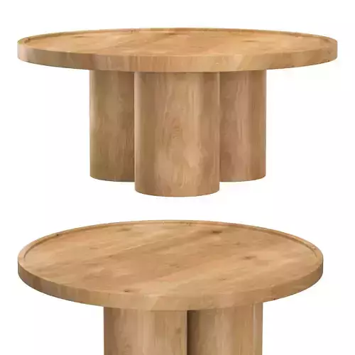 Delta Round Coffee Table Lulu and Georgia 3D model