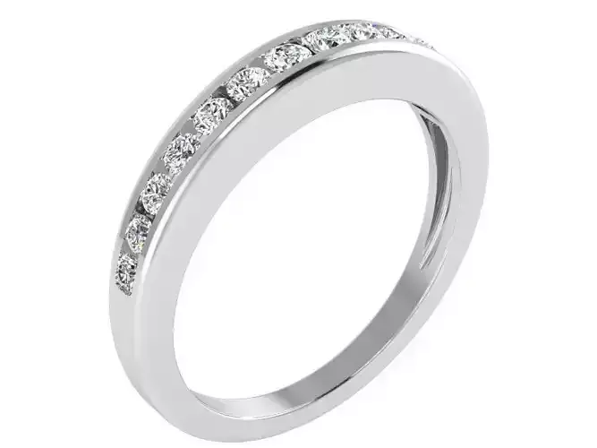 Round diamond ring 2901 3D print model 