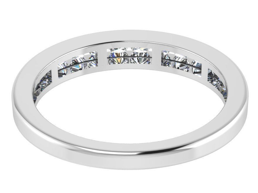 Round diamond ring 2901 3D print model 3D print model_3