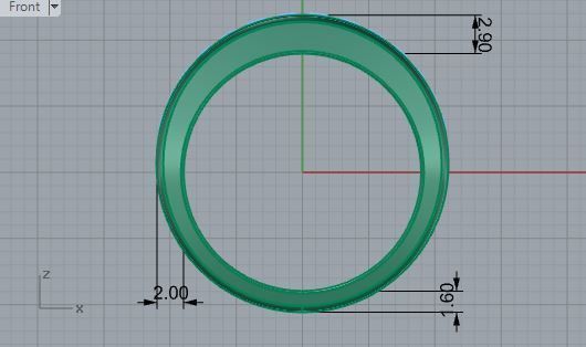 Round diamond ring 2901 3D print model 3D print model_5