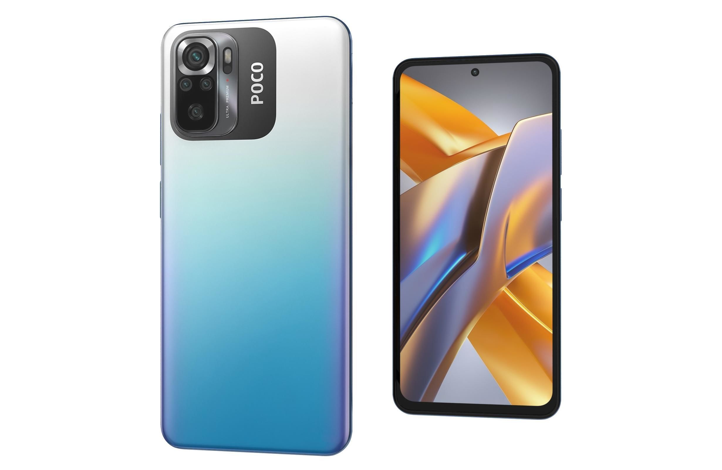 Xiaomi Poco M5s All Colors Low-poly 3D model_24