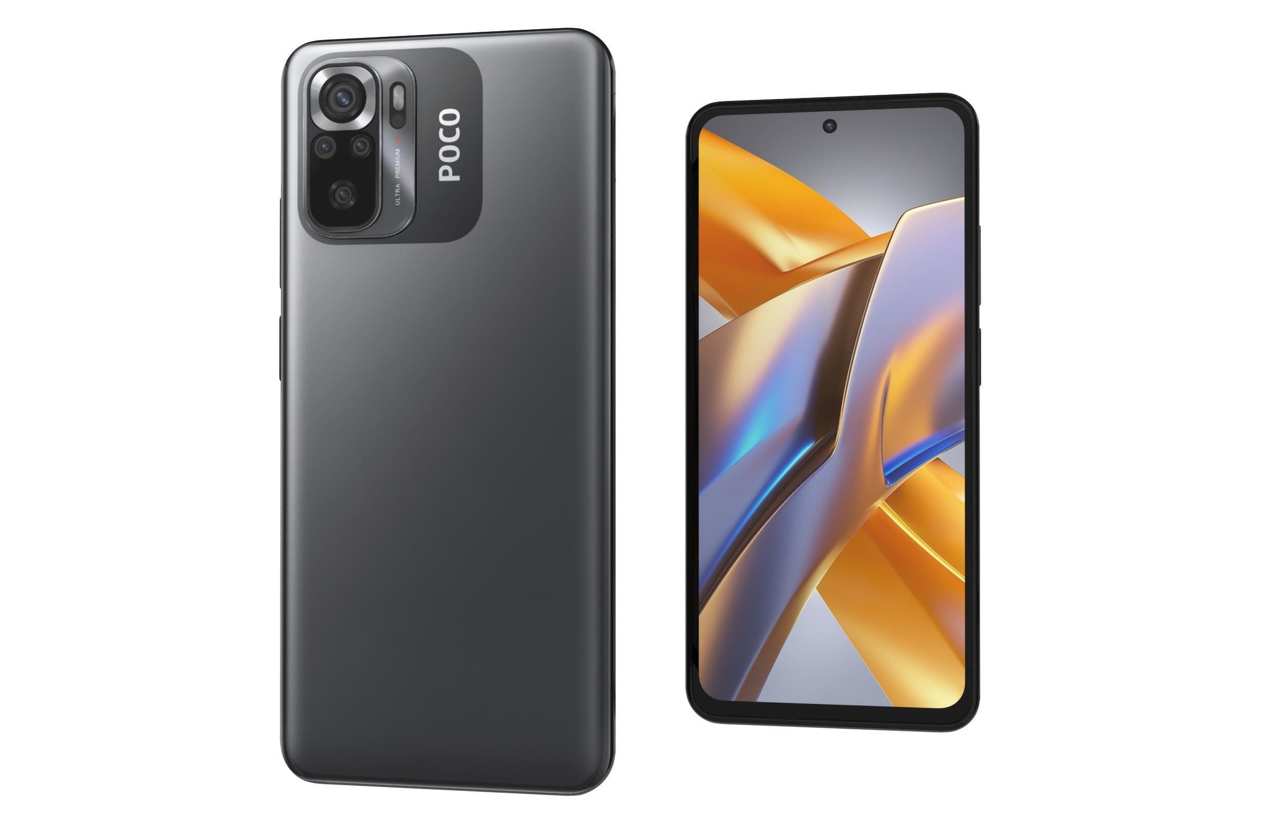 Xiaomi Poco M5s All Colors Low-poly 3D model_22