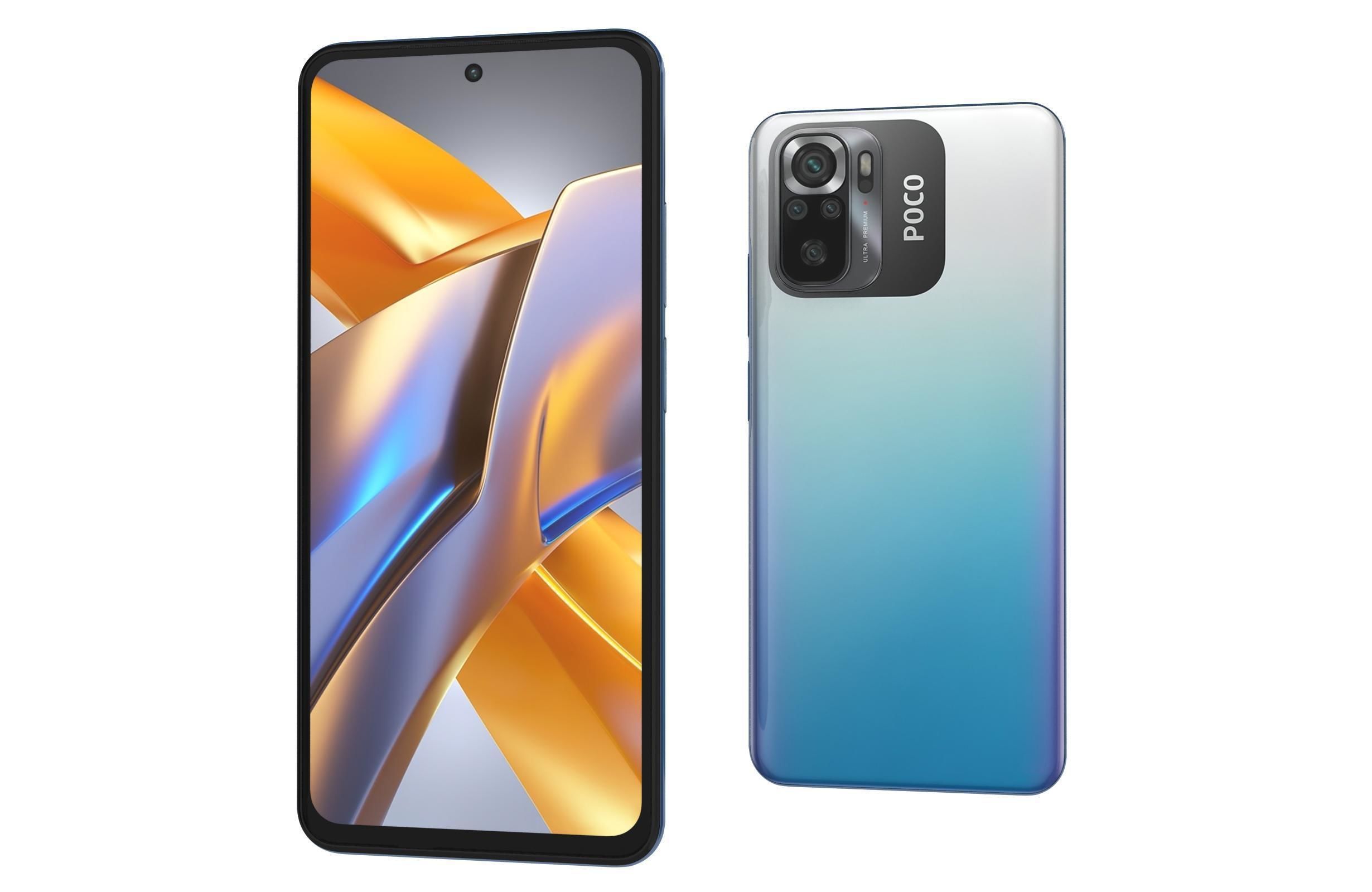 Xiaomi Poco M5s All Colors Low-poly 3D model_21