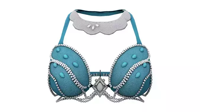 Butterfly Blue Belly Dance Bra Top