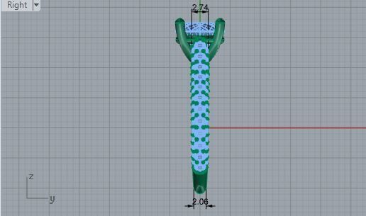 Royal diamond ring 2906 3D print model 3D print model_6