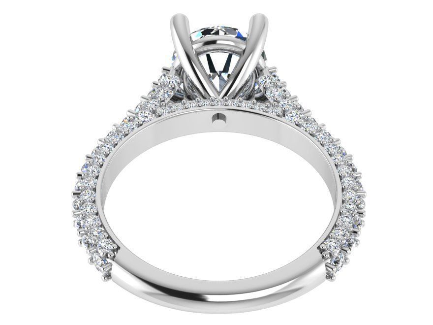 Royal diamond ring 2906 3D print model 3D print model_3