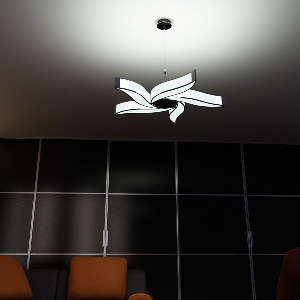 Modern Pendant Lamp 3D model_6