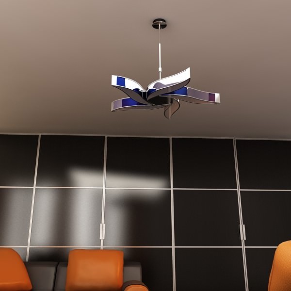 Modern Pendant Lamp 3D model_5