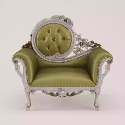 Victorian Light Green Armchair