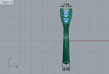 5-Stone diamond ring 2910 3D print model 3D print model_6