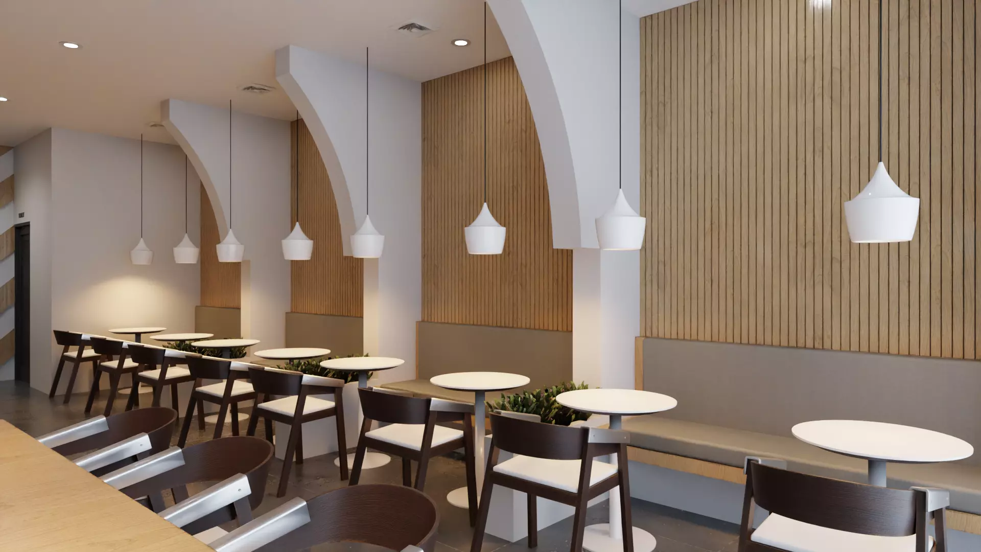 Coffee Shop Cafe 3D model_5