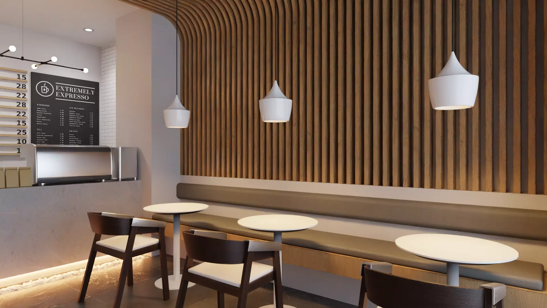 Coffee Shop Cafe 3D model_1