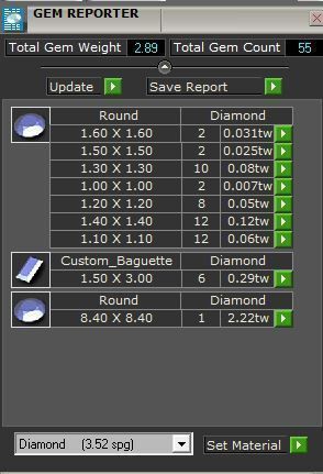 Smug blue and white stone diamond ring 2919 3D print model 3D print model_8