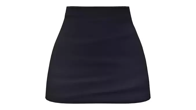 High Waist Black Mini K-Pop Skirt