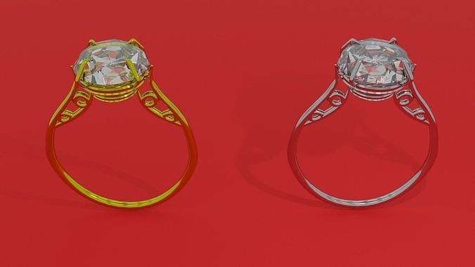 Dimond ring 3d model 3D model