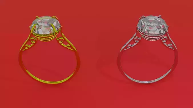 Dimond ring 3d model 3D model