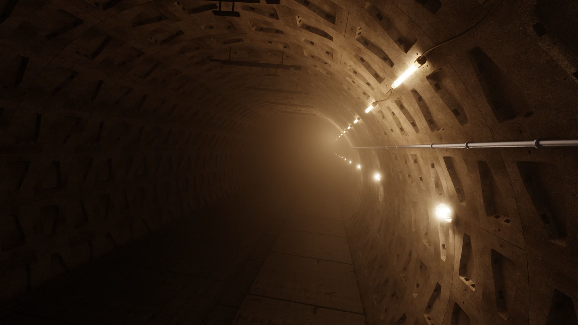 subway tunnel 3D model_1