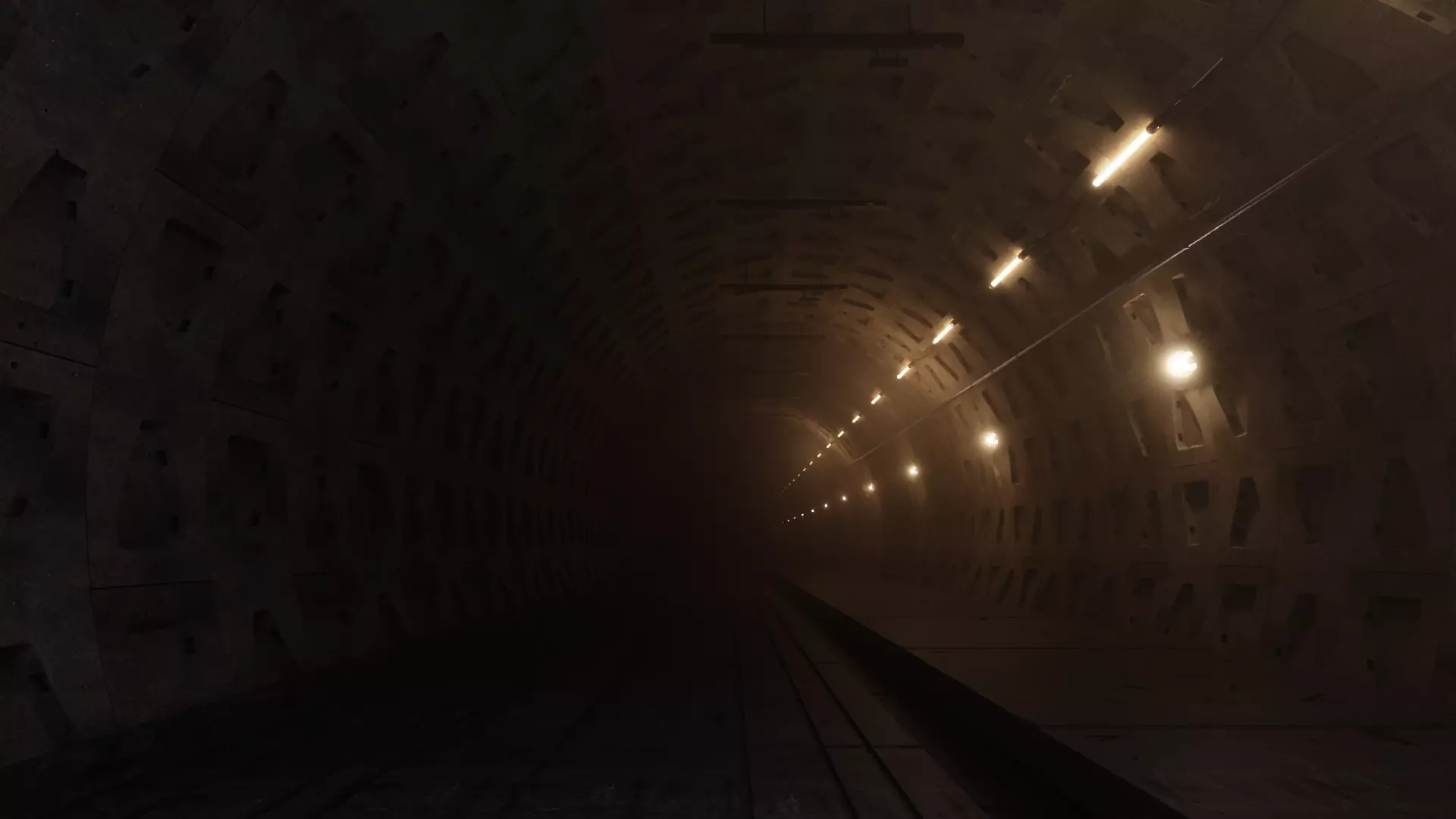 subway tunnel 3D model_0