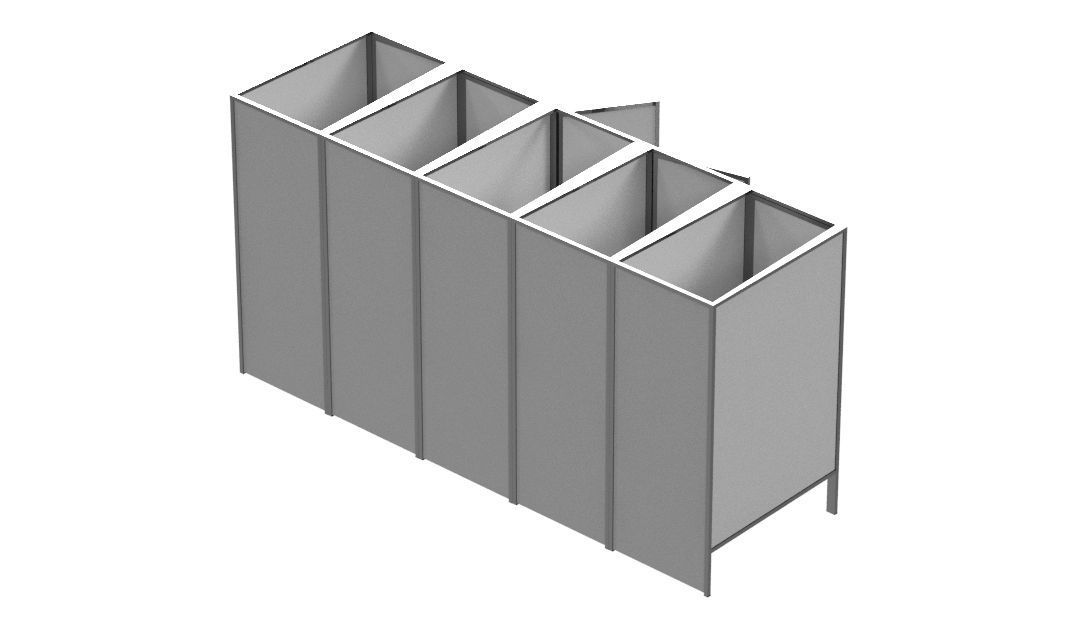 low poly toilet cubicle Free low-poly 3D model_3