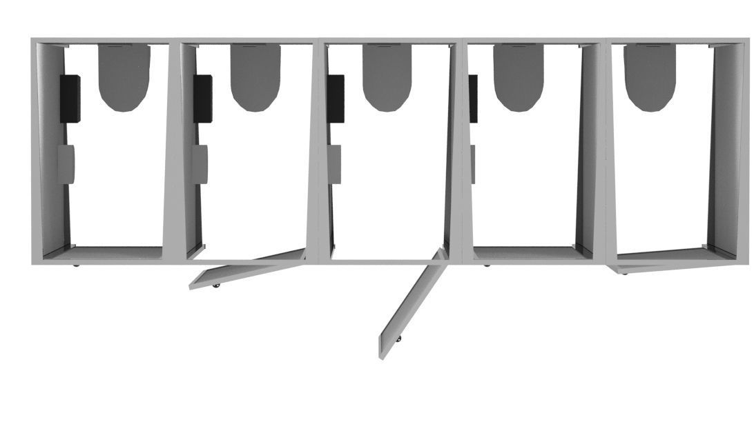 low poly toilet cubicle Free low-poly 3D model_1