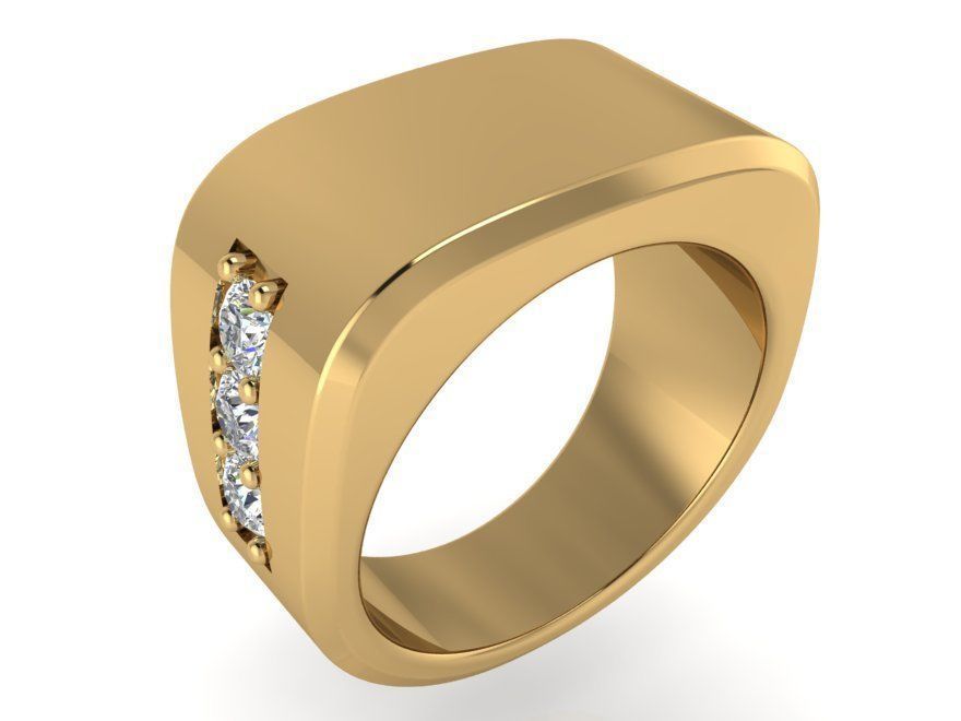 Stylish ring 2922 3D print model 3D print model_1