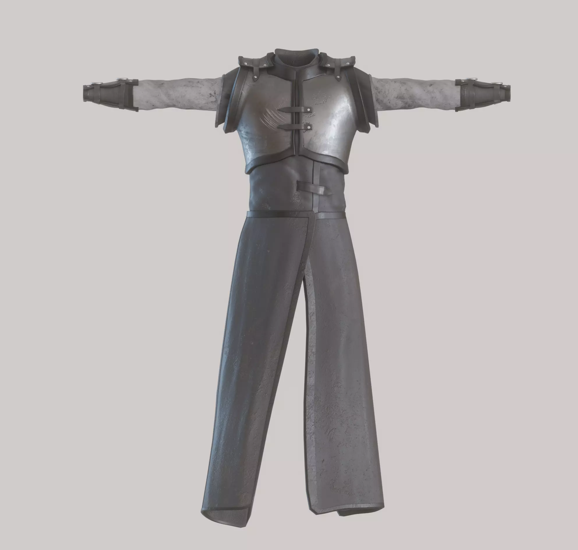 Male knight mediaval armor Free low-poly 3D model