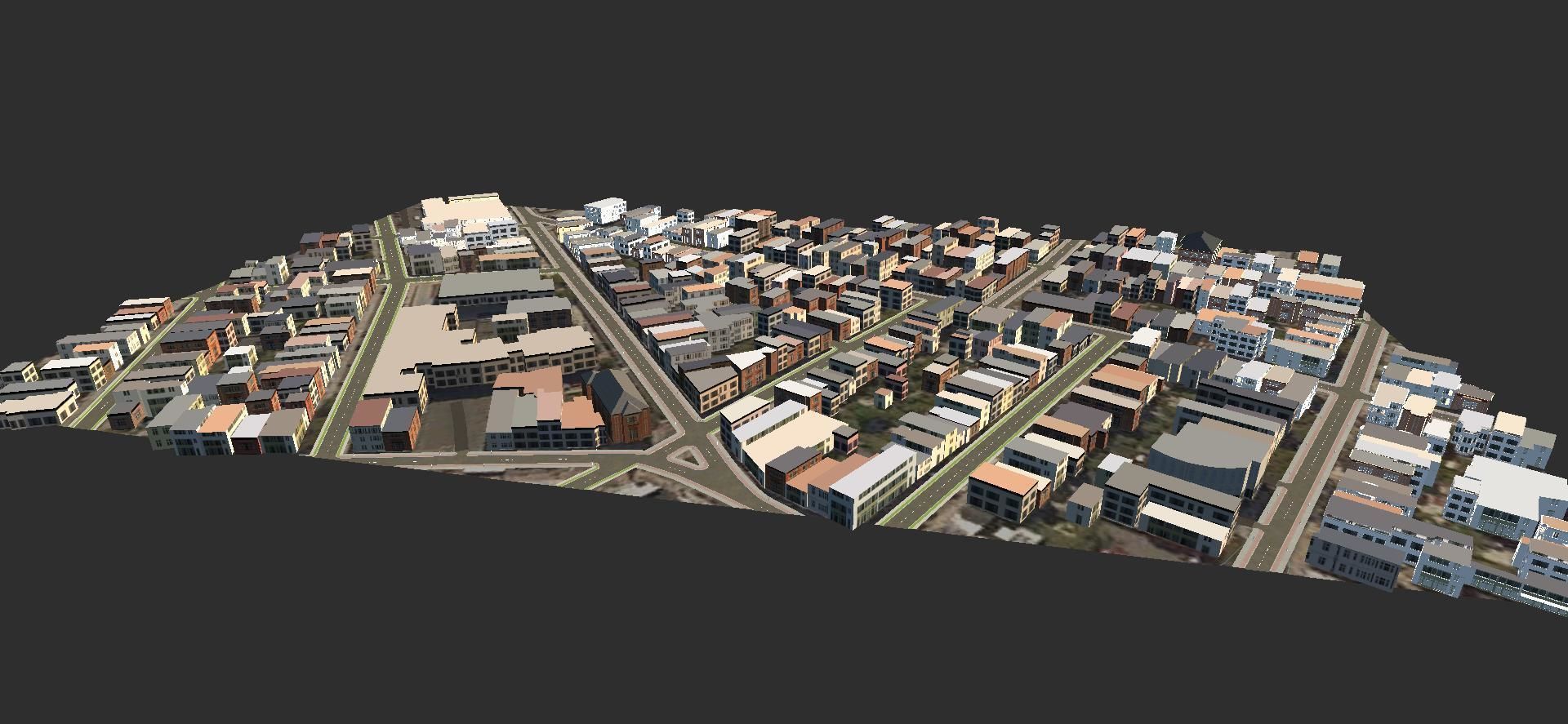 3D Lifesize Textured City Model vol 1 Low-poly 3D model_7
