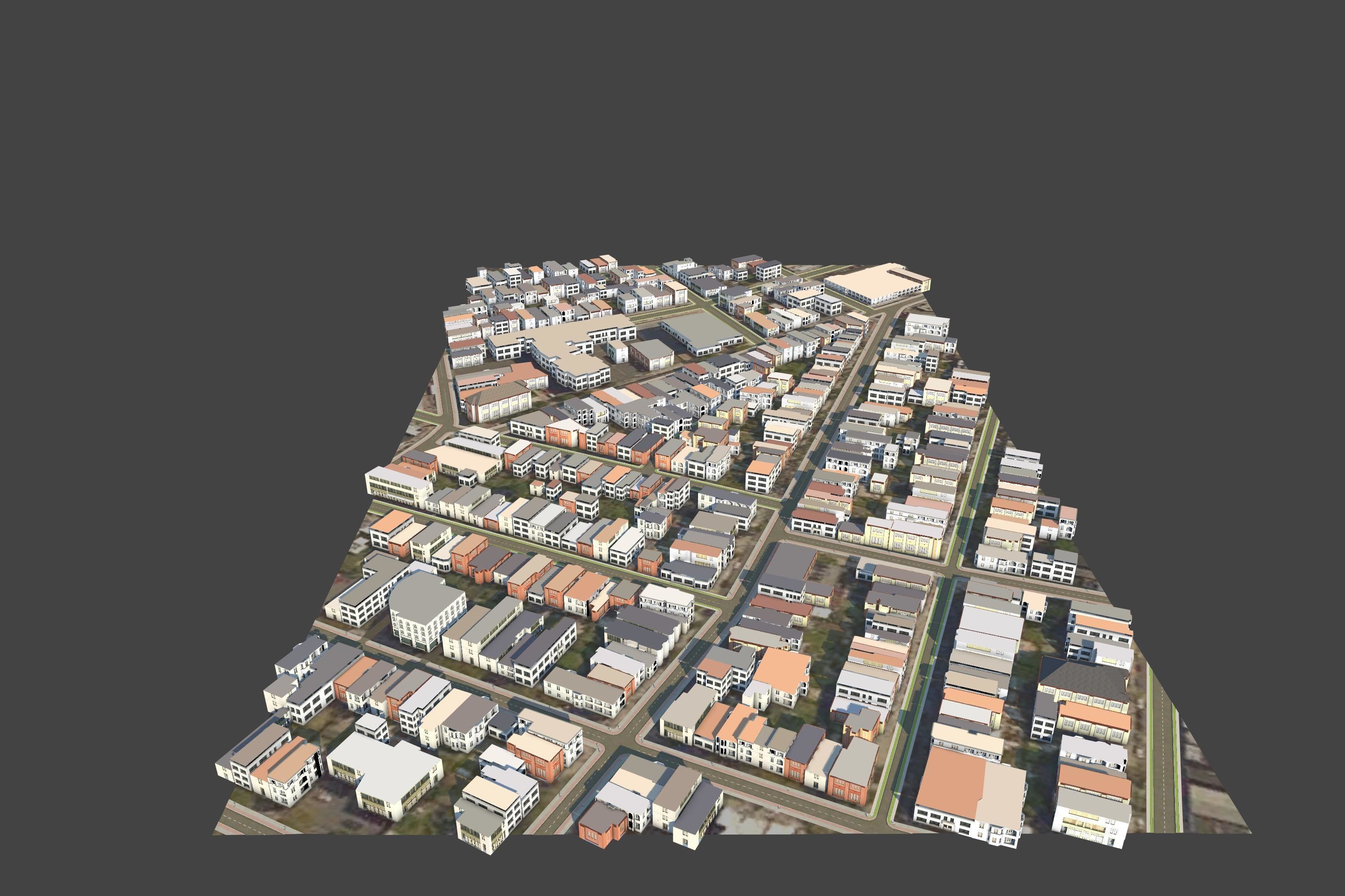 3D Lifesize Textured City Model vol 1 Low-poly 3D model_3