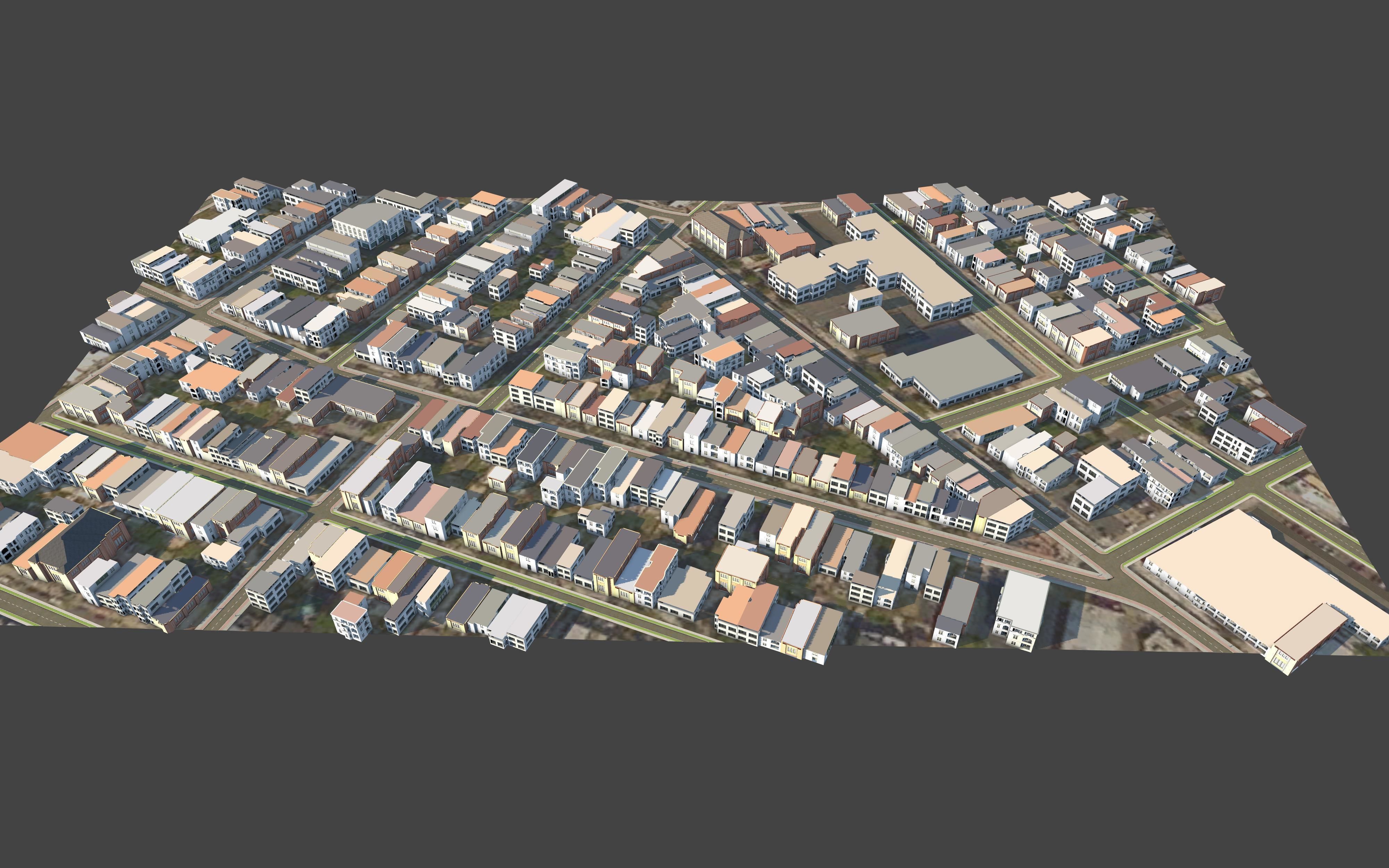 3D Lifesize Textured City Model vol 1 Low-poly 3D model_12