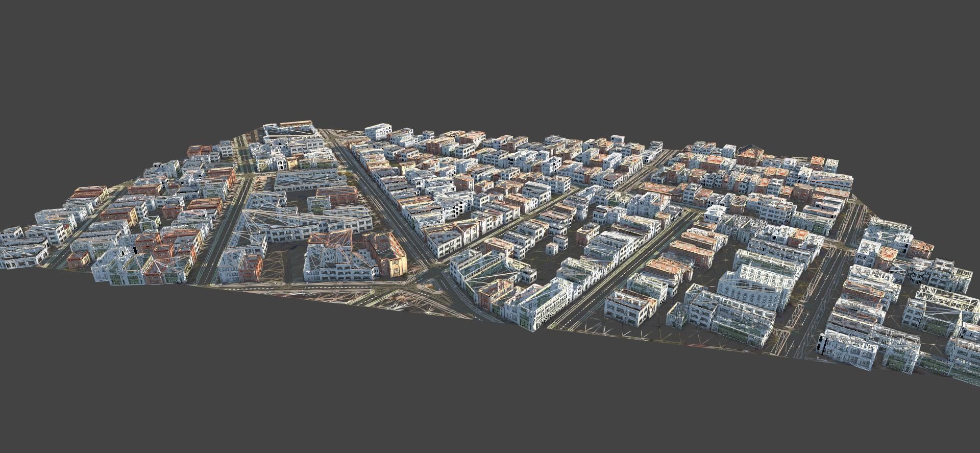 3D Lifesize Textured City Model vol 1 Low-poly 3D model_8