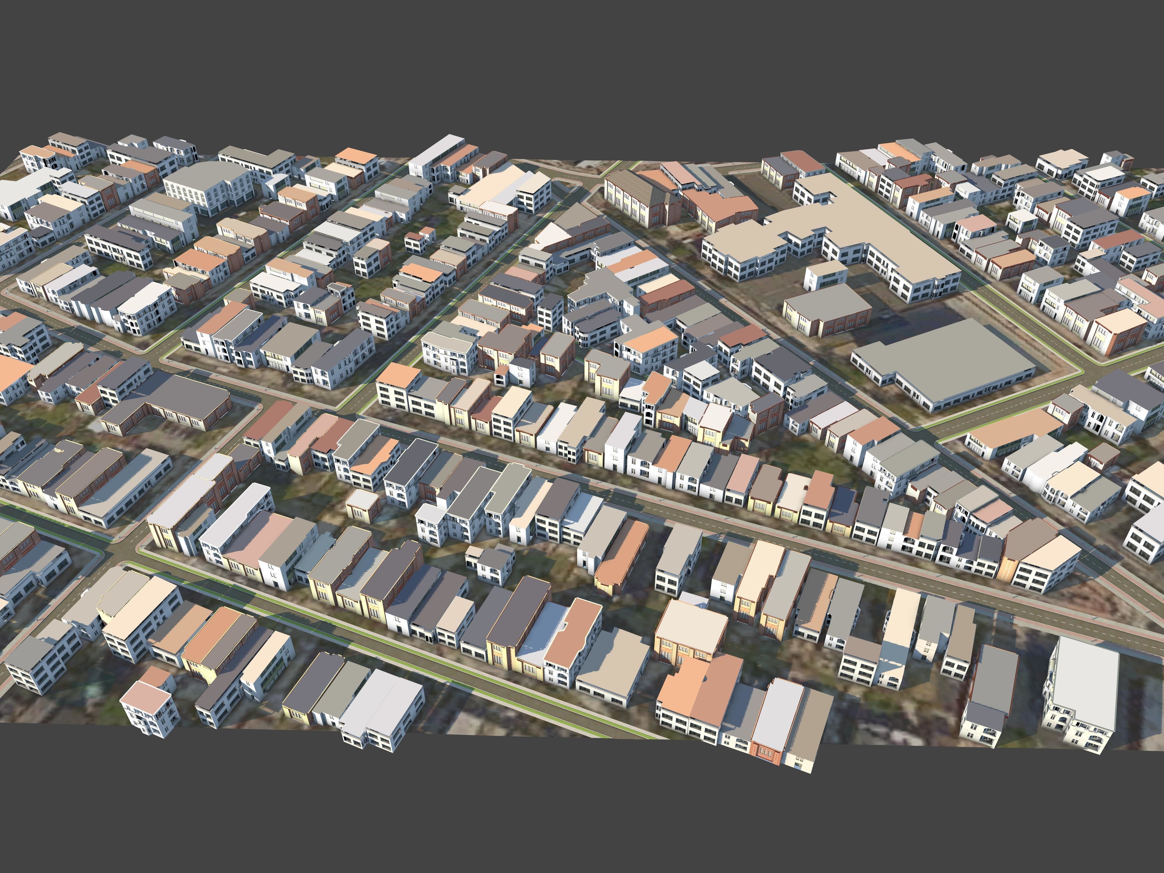 3D Lifesize Textured City Model vol 1 Low-poly 3D model_11