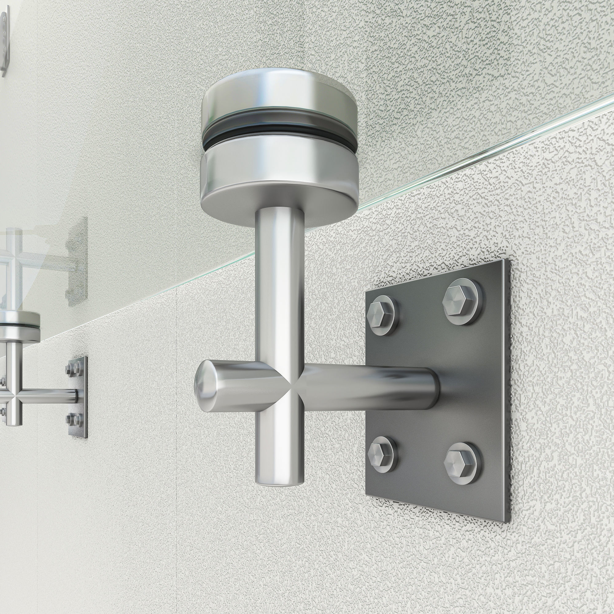 glass canopy 3D model_2