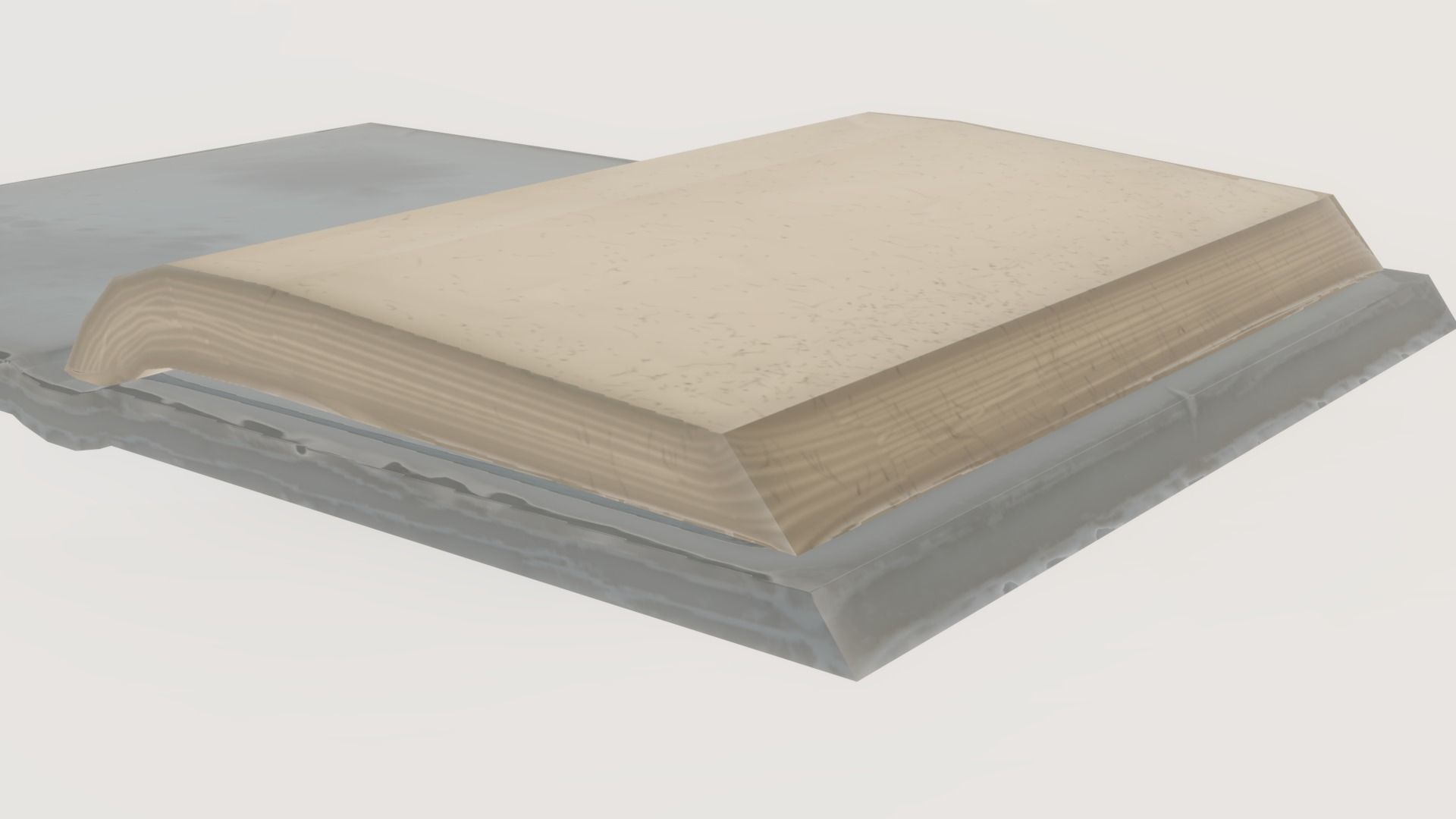 Low-Poly Stylized Book Game Ready Low-poly 3D model_5