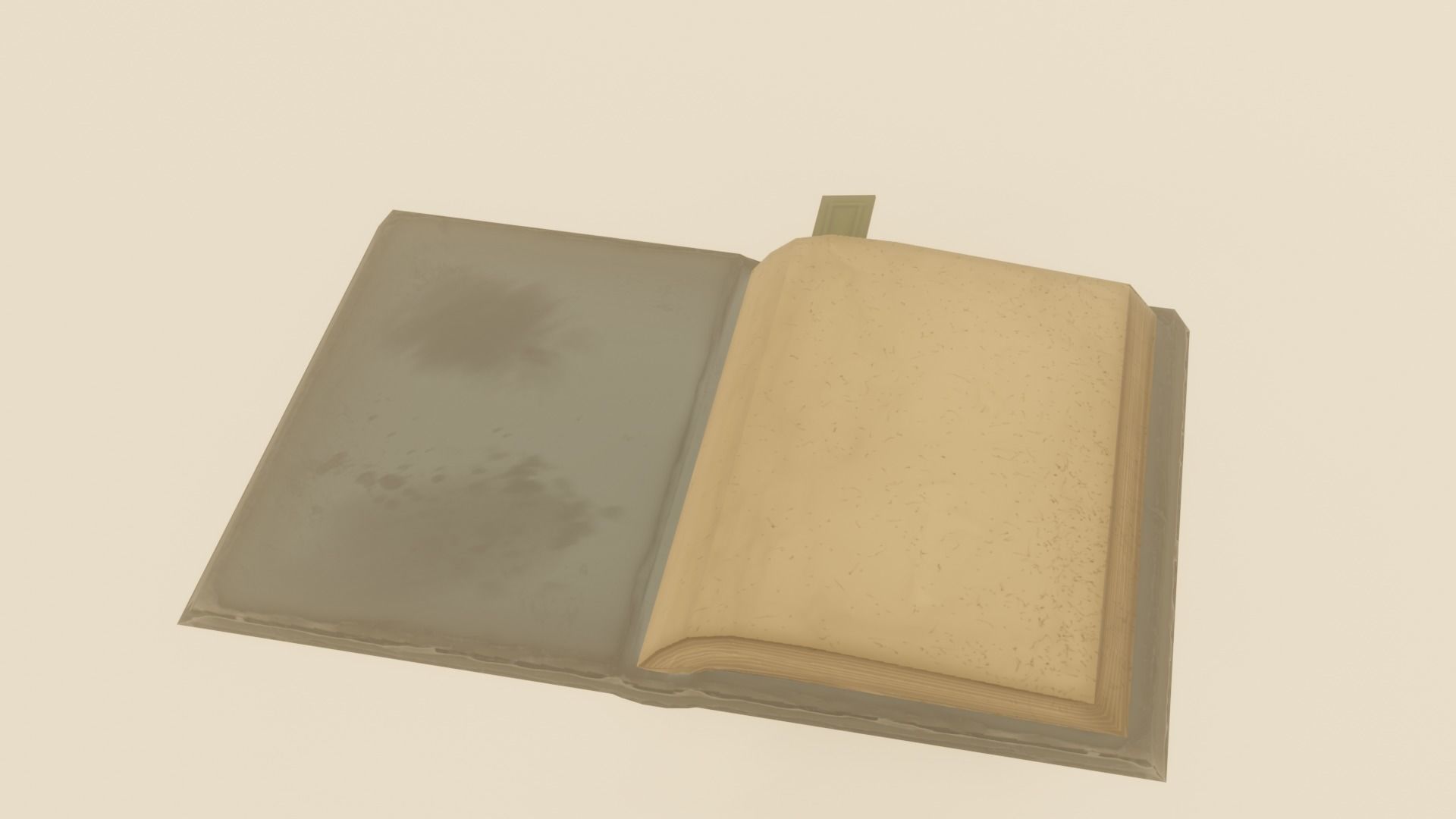 Low-Poly Stylized Book Game Ready Low-poly 3D model_1