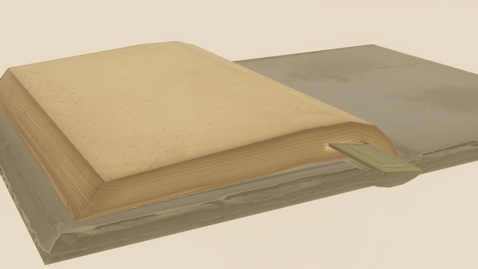 Low-Poly Stylized Book Game Ready Low-poly 3D model_6