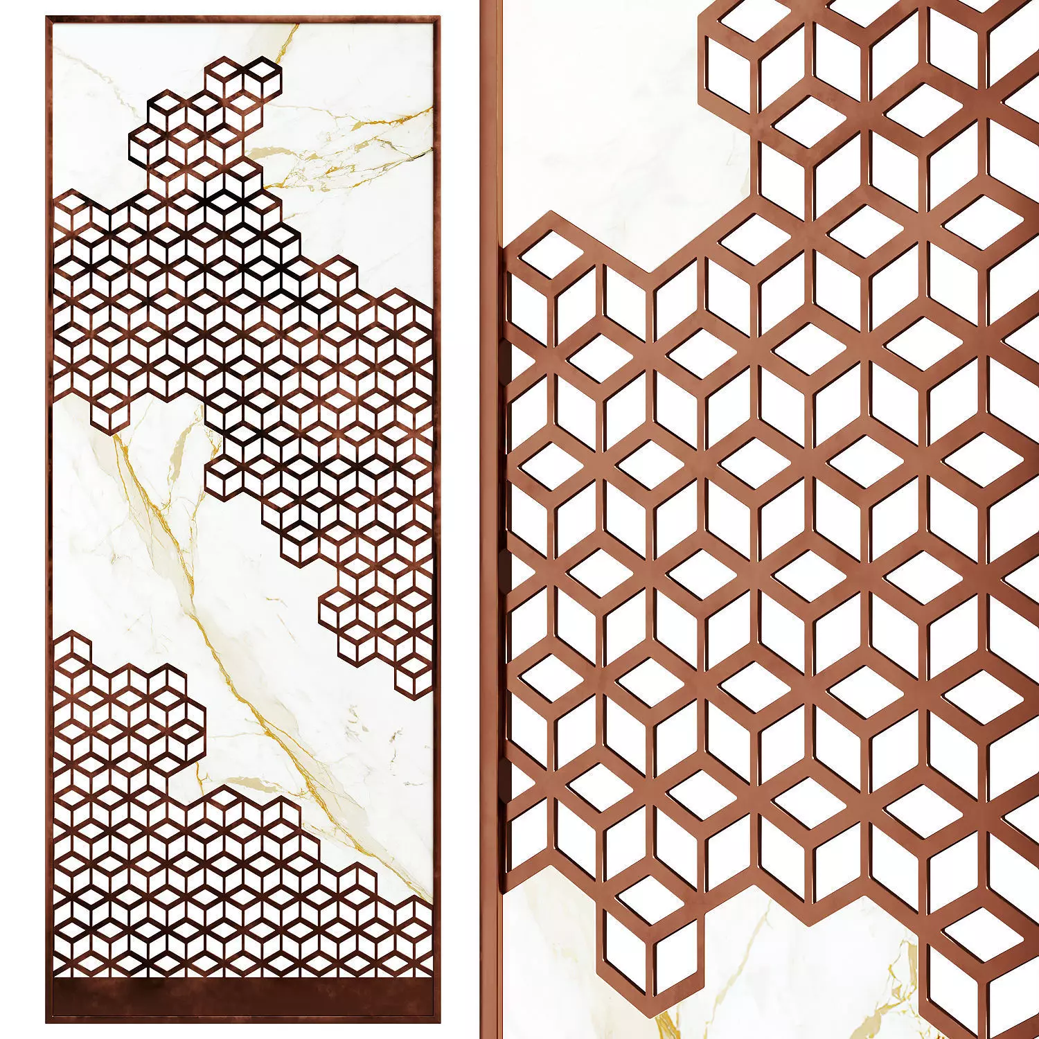 Modern partition 3D model_0