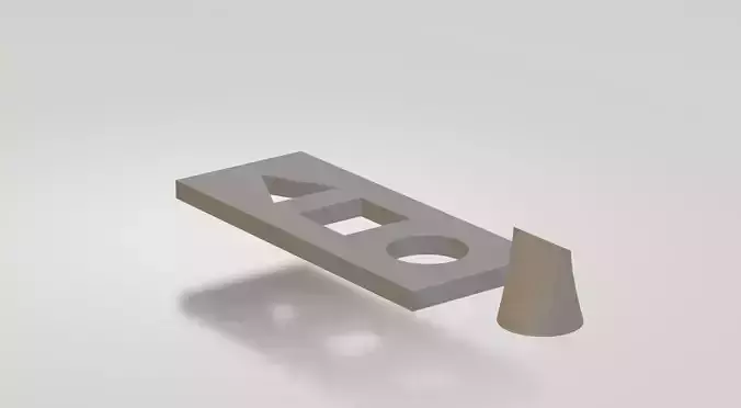 3D Toy piece of metal