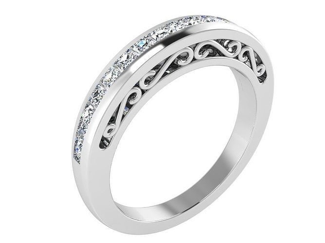 Beautiful signet ring 2930 3D print model 3D print model