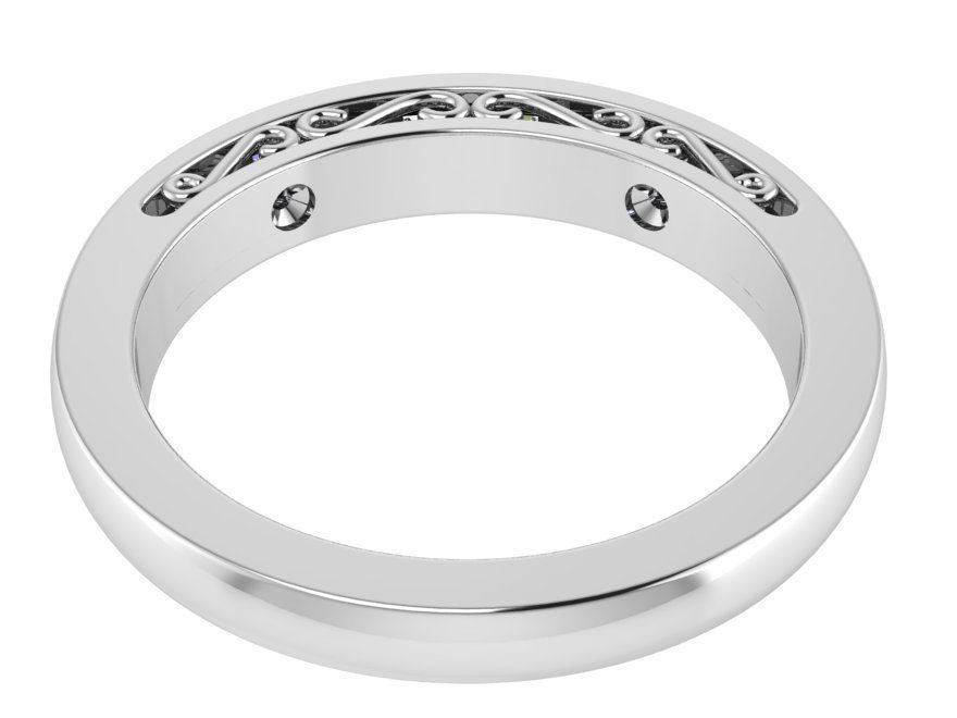 Beautiful signet ring 2930 3D print model 3D print model_3