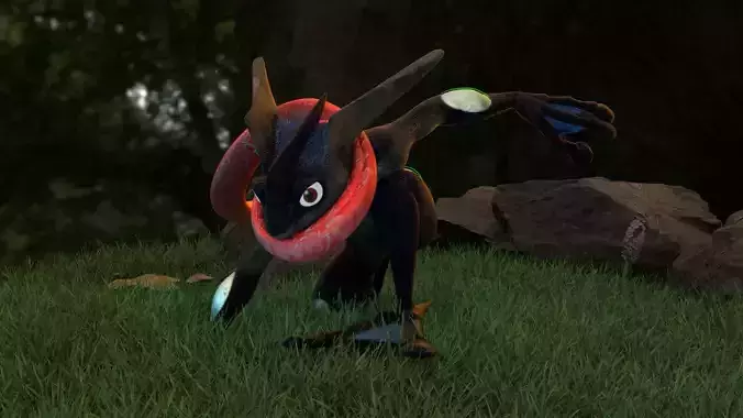 Greninja from Pokemon Detective Pikachu 3D model