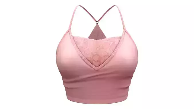 Cross Back Lace Chest Body Top